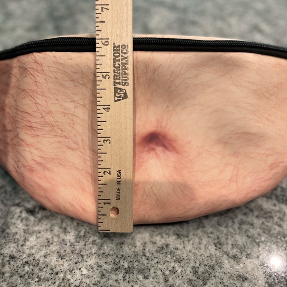 Originality | Dad Bod | Fanny Pack | Hairy Beer Belly | 6H x 15L x 2.5D - Picture 5 of 7